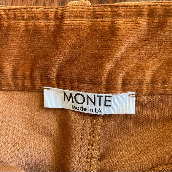 Monte High Rise Corduroy Kick Flare Pants - Picture 7 of 11